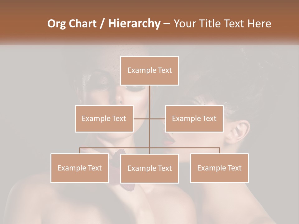 A Couple Of Women With Makeup On Their Faces PowerPoint Template