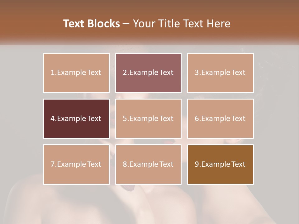 A Couple Of Women With Makeup On Their Faces PowerPoint Template
