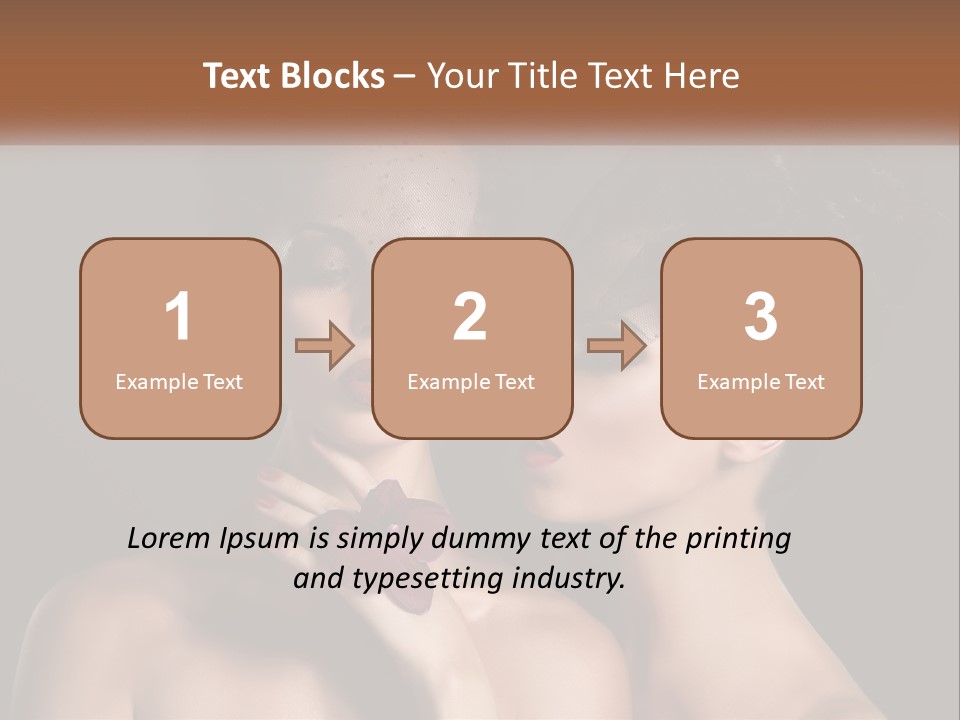 A Couple Of Women With Makeup On Their Faces PowerPoint Template