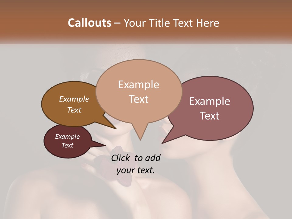 A Couple Of Women With Makeup On Their Faces PowerPoint Template