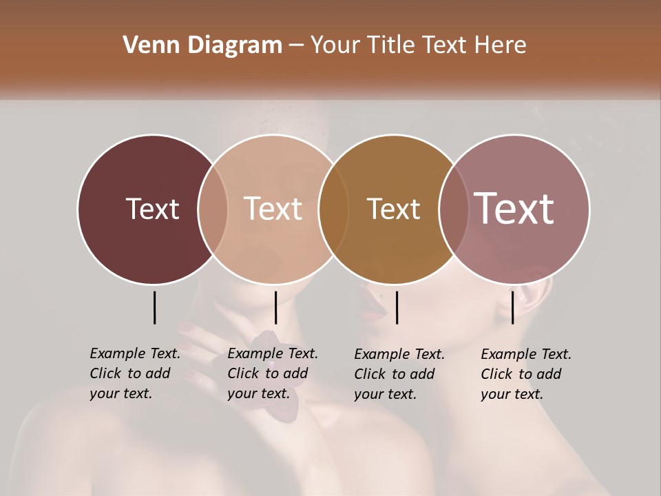 A Couple Of Women With Makeup On Their Faces PowerPoint Template