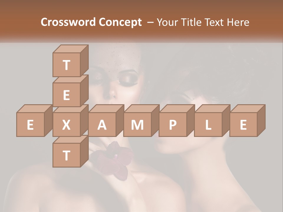 A Couple Of Women With Makeup On Their Faces PowerPoint Template