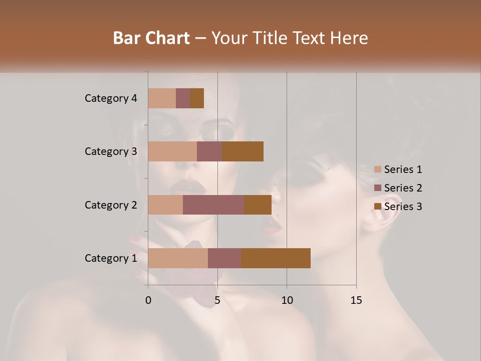 A Couple Of Women With Makeup On Their Faces PowerPoint Template
