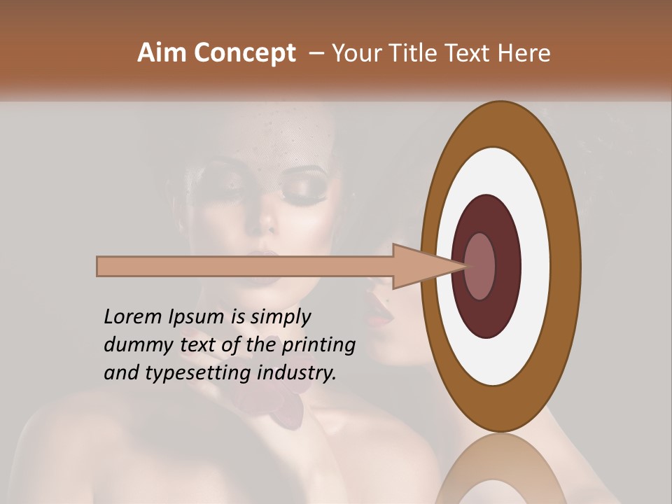 A Couple Of Women With Makeup On Their Faces PowerPoint Template