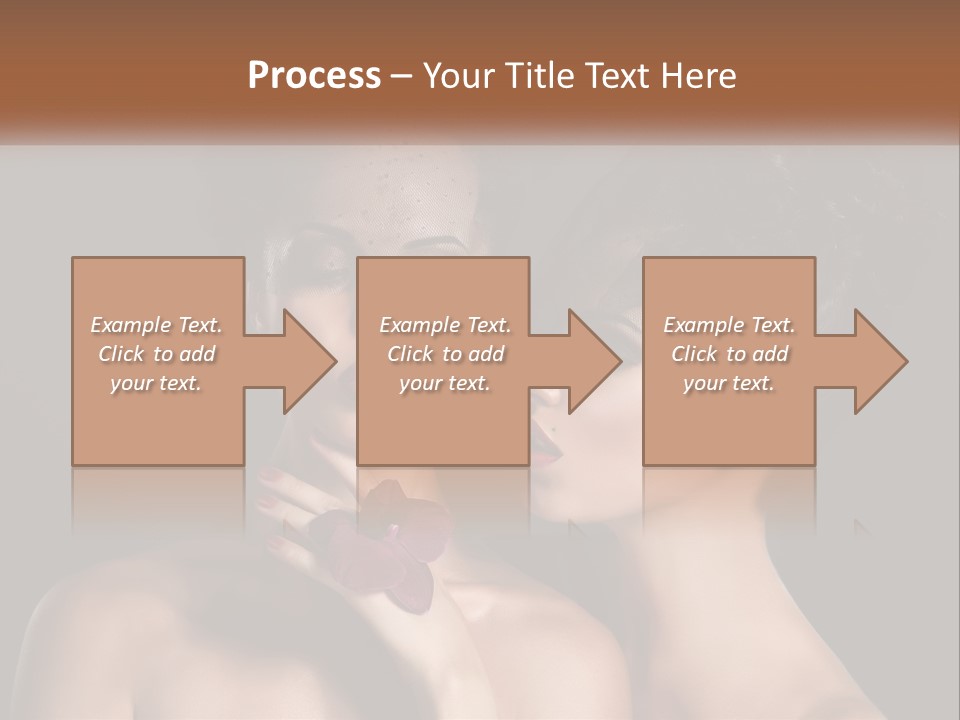 A Couple Of Women With Makeup On Their Faces PowerPoint Template