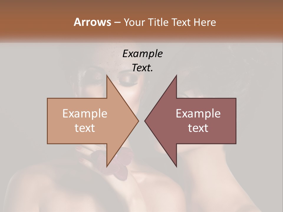 A Couple Of Women With Makeup On Their Faces PowerPoint Template