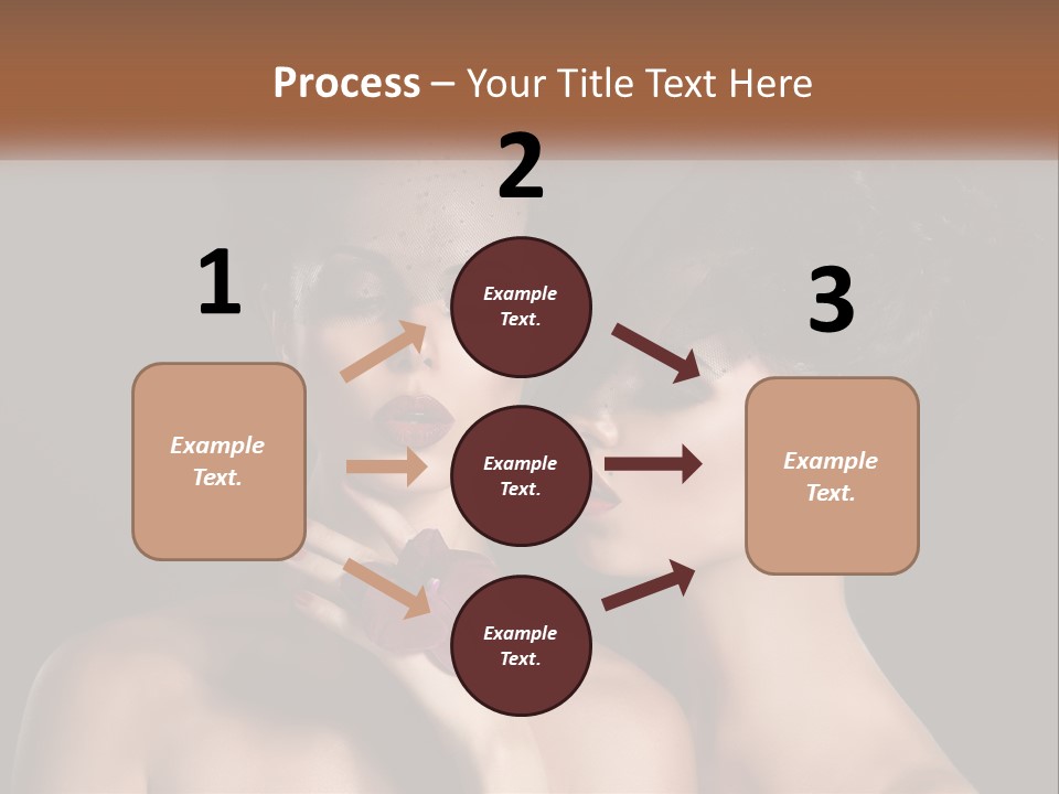 A Couple Of Women With Makeup On Their Faces PowerPoint Template