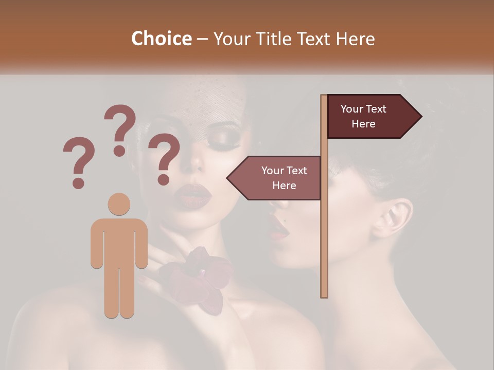 A Couple Of Women With Makeup On Their Faces PowerPoint Template