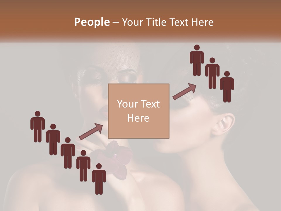 A Couple Of Women With Makeup On Their Faces PowerPoint Template