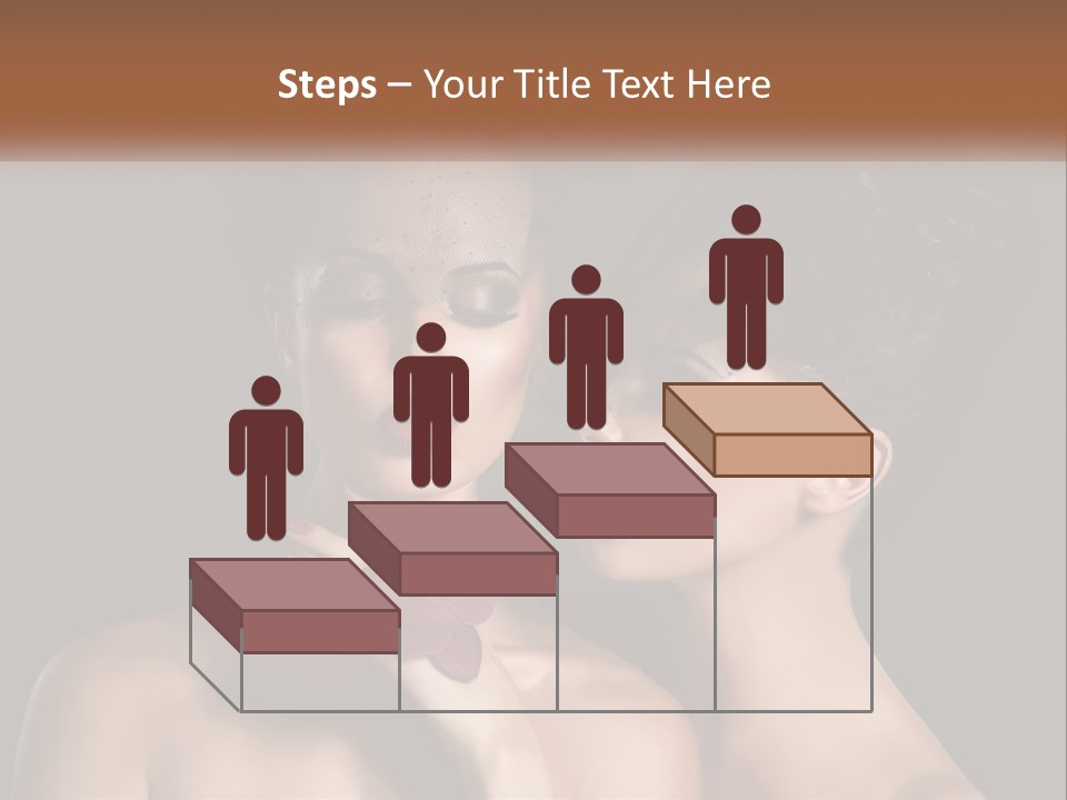 A Couple Of Women With Makeup On Their Faces PowerPoint Template