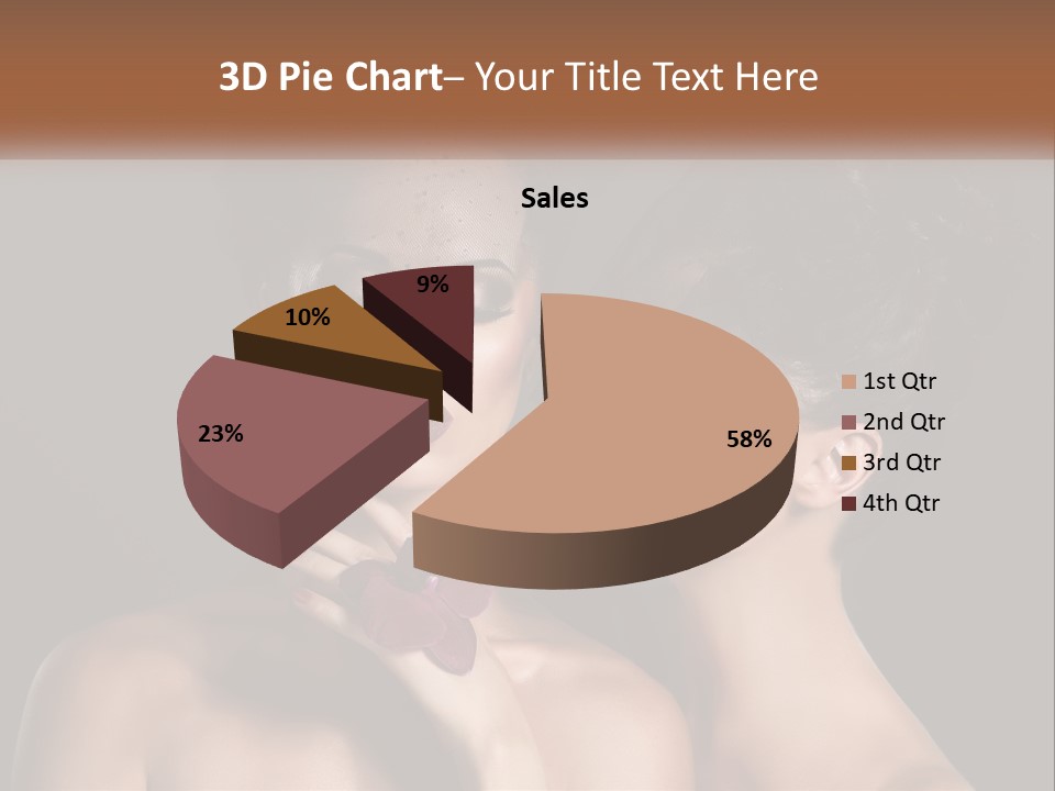 A Couple Of Women With Makeup On Their Faces PowerPoint Template