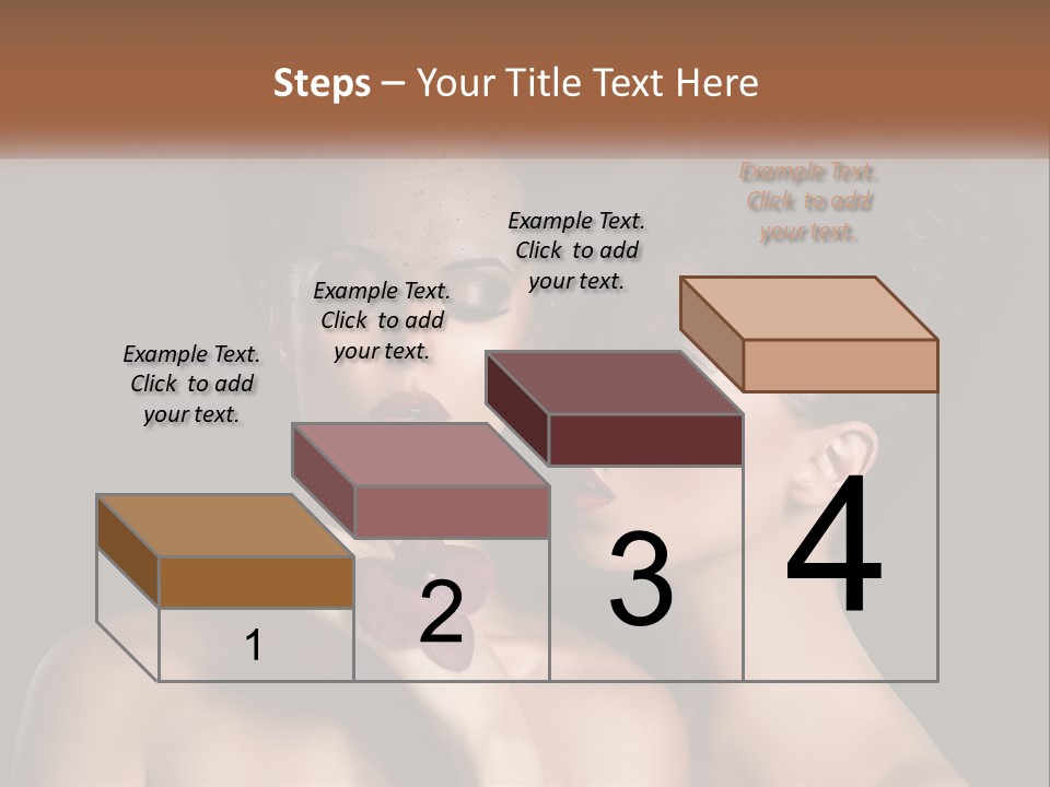 A Couple Of Women With Makeup On Their Faces PowerPoint Template
