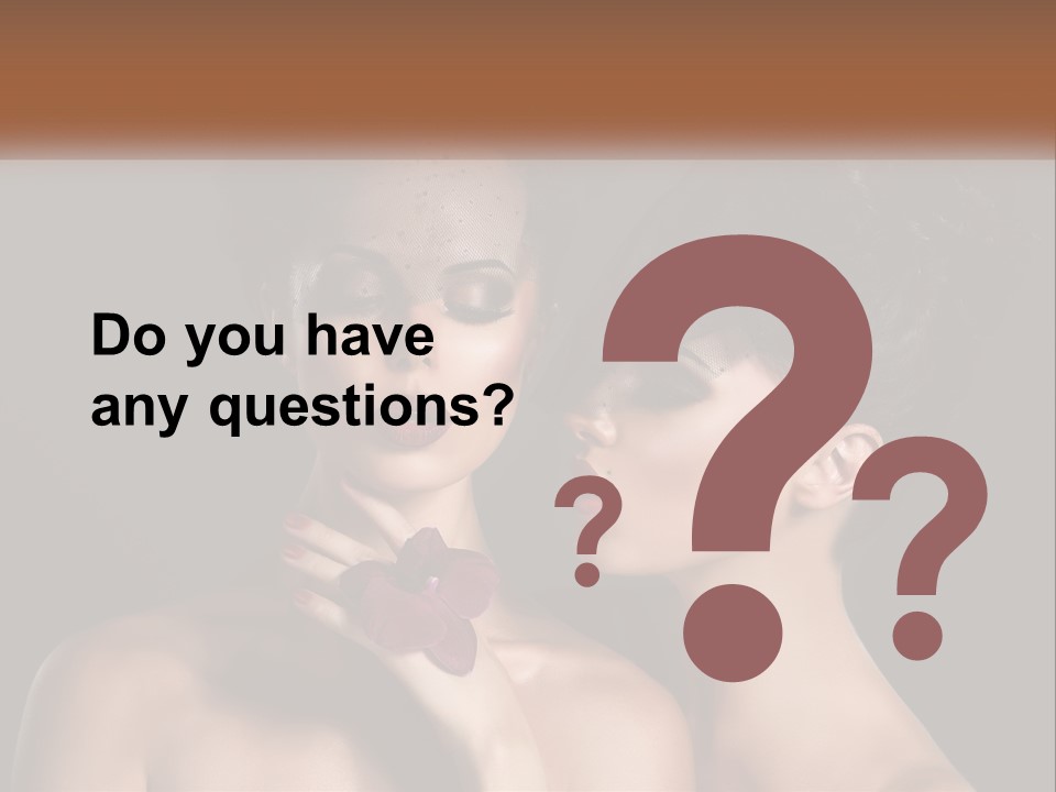 A Couple Of Women With Makeup On Their Faces PowerPoint Template