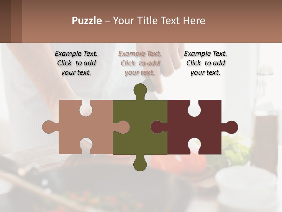 A Person Cutting Vegetables With A Knife On A Cutting Board PowerPoint Template