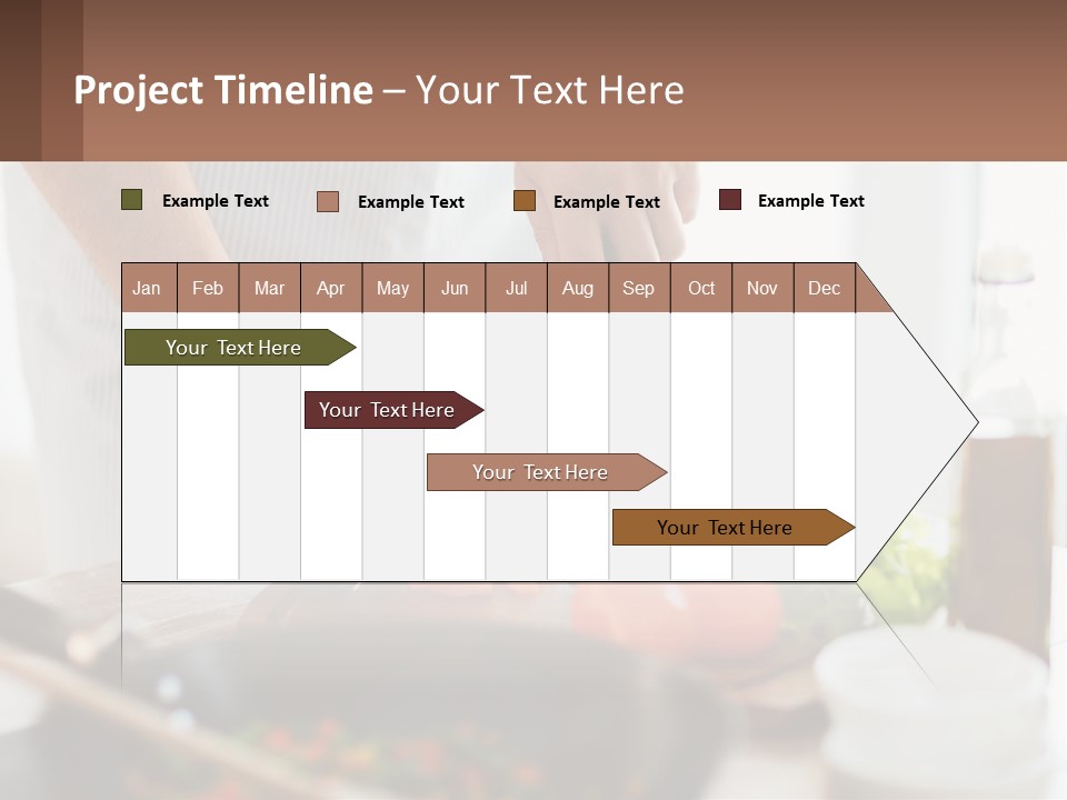 A Person Cutting Vegetables With A Knife On A Cutting Board PowerPoint Template