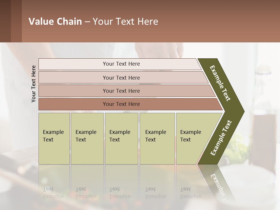 A Person Cutting Vegetables With A Knife On A Cutting Board PowerPoint Template