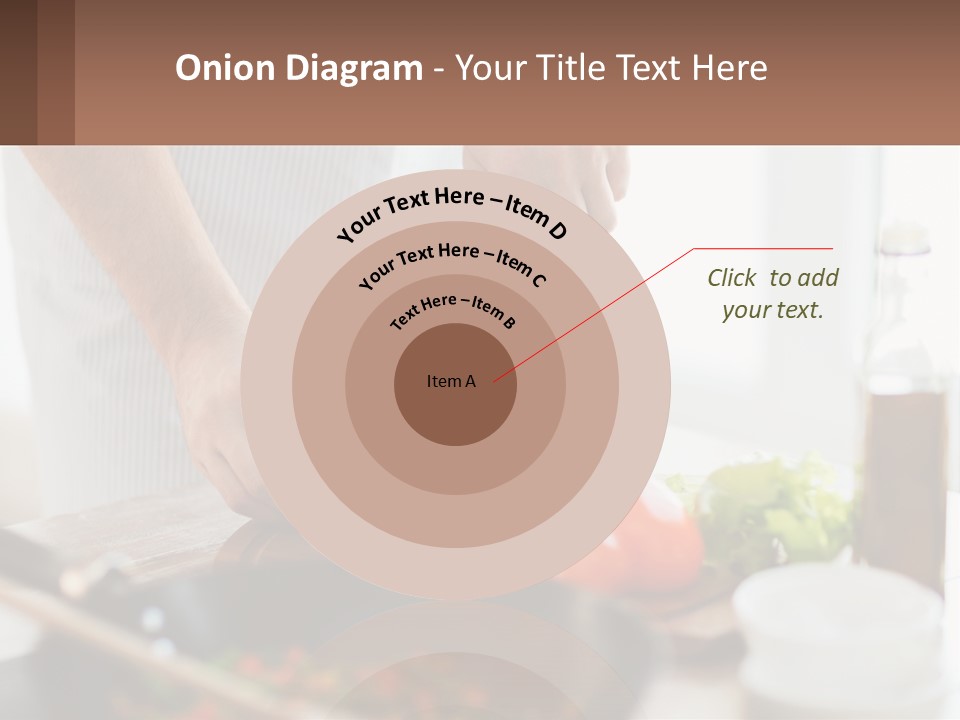 A Person Cutting Vegetables With A Knife On A Cutting Board PowerPoint Template