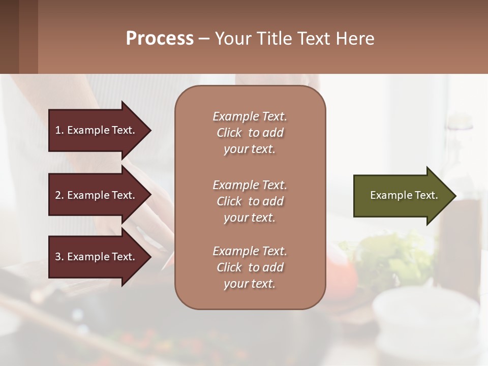 A Person Cutting Vegetables With A Knife On A Cutting Board PowerPoint Template