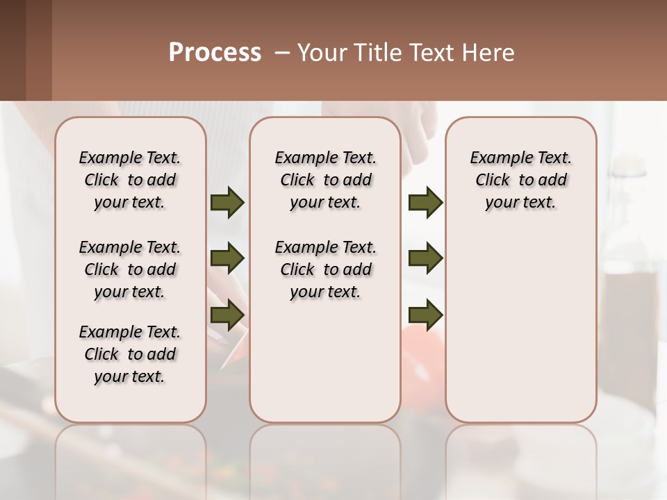 A Person Cutting Vegetables With A Knife On A Cutting Board PowerPoint Template