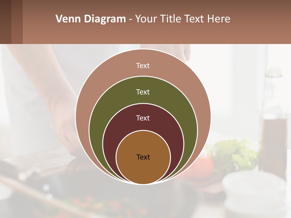 A Person Cutting Vegetables With A Knife On A Cutting Board PowerPoint Template