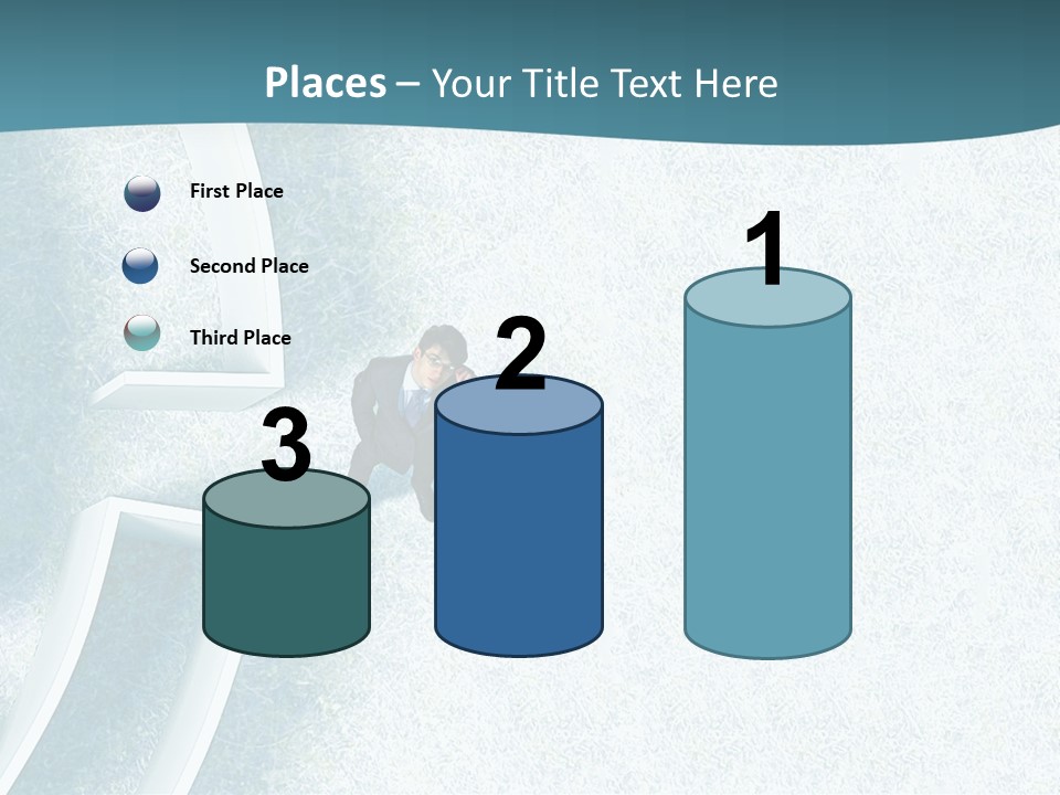 A Man Sitting In The Middle Of A Maze Powerpoint Presentation PowerPoint Template