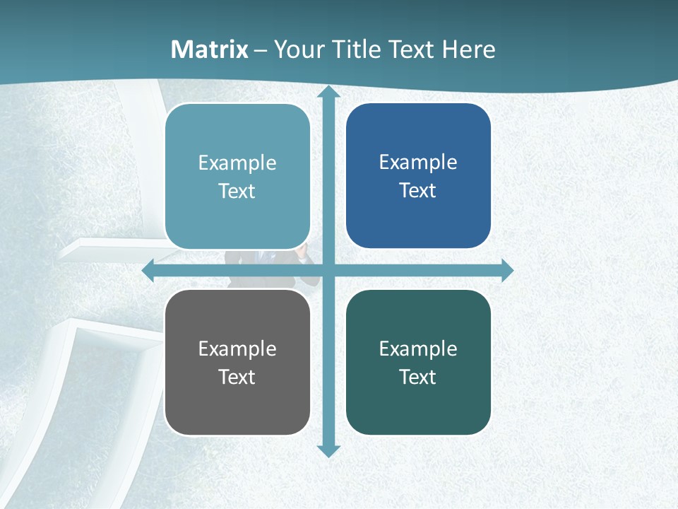 A Man Sitting In The Middle Of A Maze Powerpoint Presentation PowerPoint Template