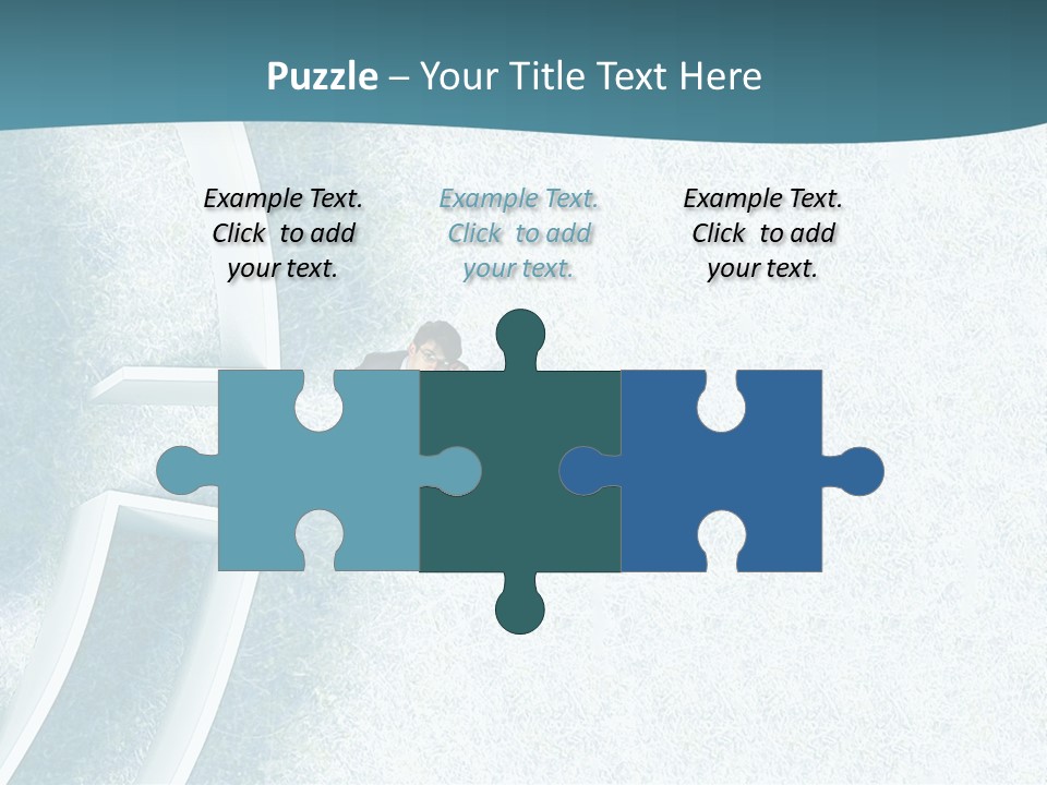 A Man Sitting In The Middle Of A Maze Powerpoint Presentation PowerPoint Template