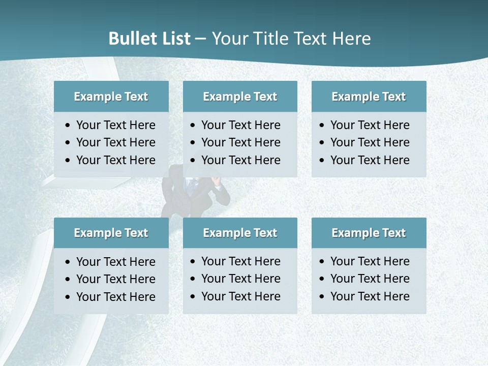 A Man Sitting In The Middle Of A Maze Powerpoint Presentation PowerPoint Template