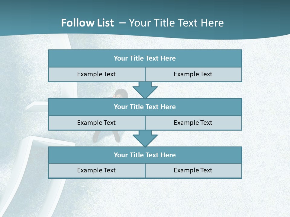 A Man Sitting In The Middle Of A Maze Powerpoint Presentation PowerPoint Template