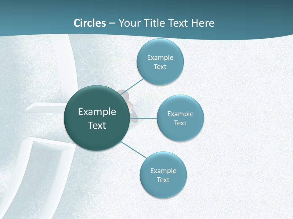 A Man Sitting In The Middle Of A Maze Powerpoint Presentation PowerPoint Template