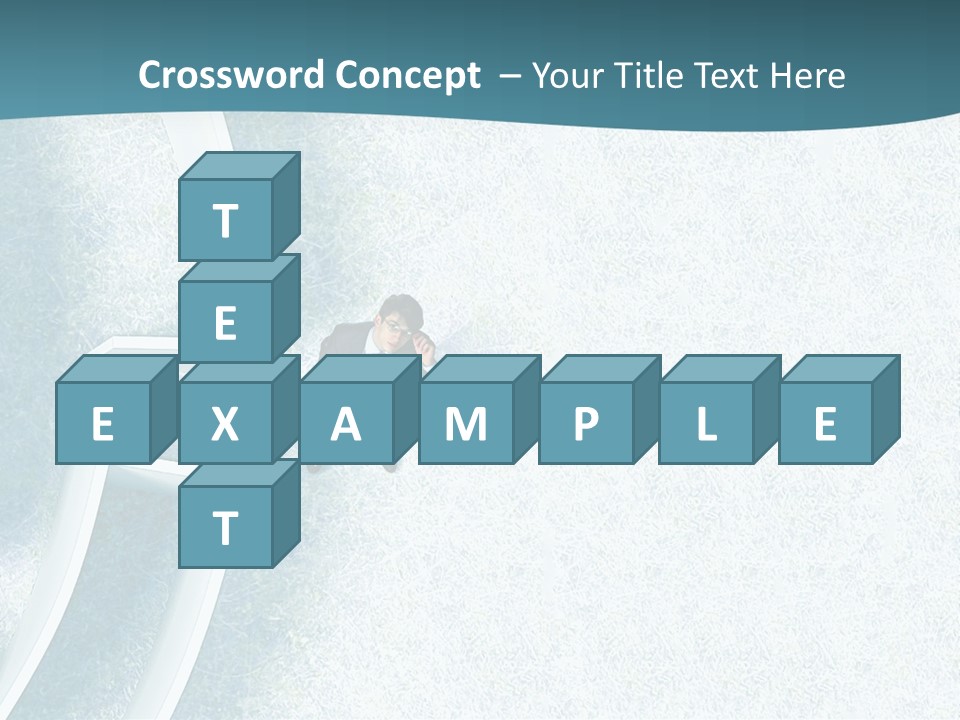 A Man Sitting In The Middle Of A Maze Powerpoint Presentation PowerPoint Template