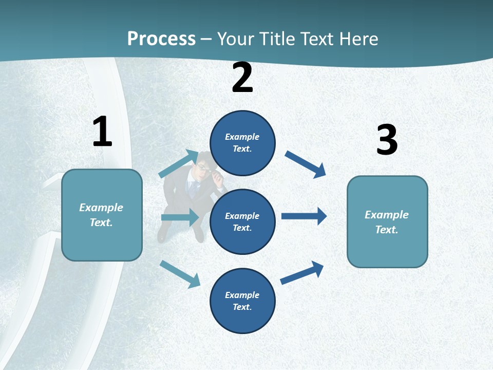 A Man Sitting In The Middle Of A Maze Powerpoint Presentation PowerPoint Template