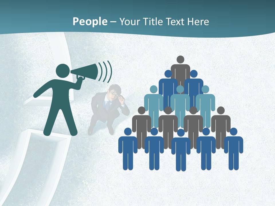 A Man Sitting In The Middle Of A Maze Powerpoint Presentation PowerPoint Template