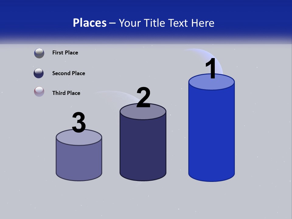 Two Planets In The Sky With Stars In The Background PowerPoint Template