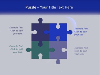 Two Planets In The Sky With Stars In The Background PowerPoint Template