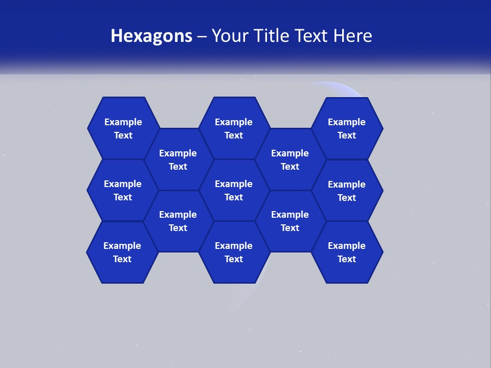 Two Planets In The Sky With Stars In The Background PowerPoint Template