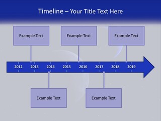 Two Planets In The Sky With Stars In The Background PowerPoint Template