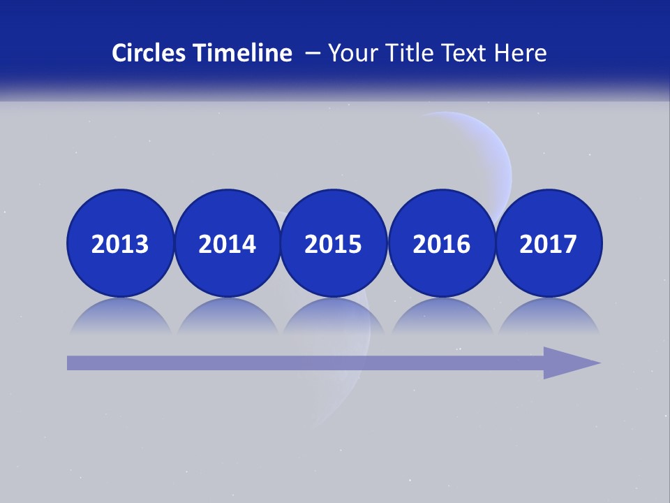 Two Planets In The Sky With Stars In The Background PowerPoint Template