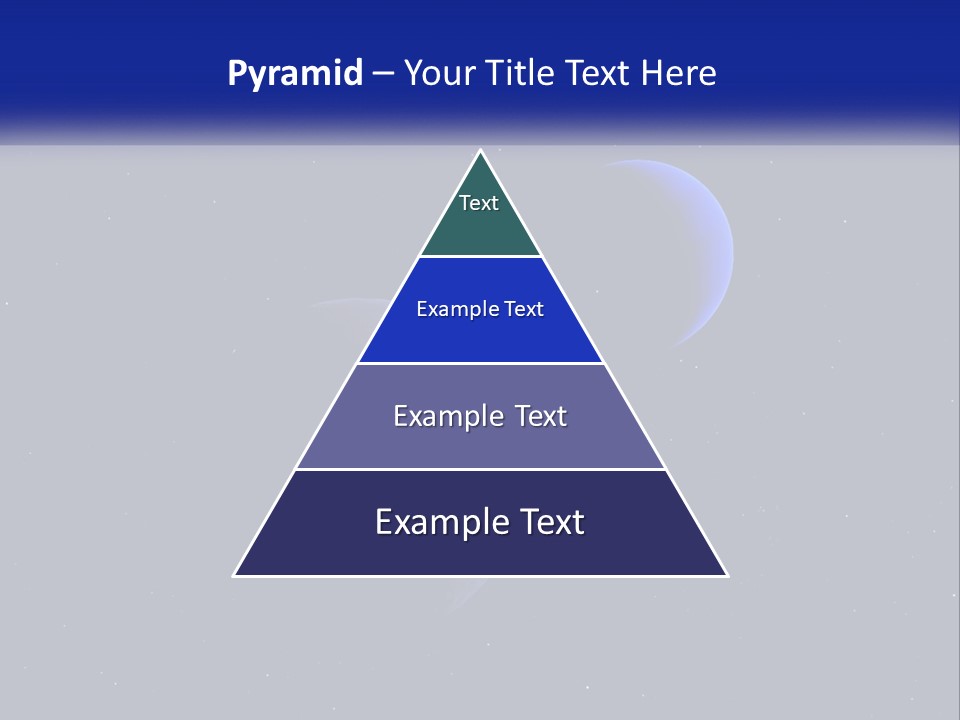 Two Planets In The Sky With Stars In The Background PowerPoint Template