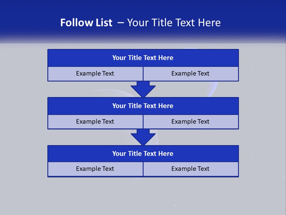 Two Planets In The Sky With Stars In The Background PowerPoint Template