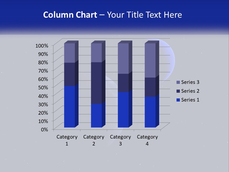 Two Planets In The Sky With Stars In The Background PowerPoint Template