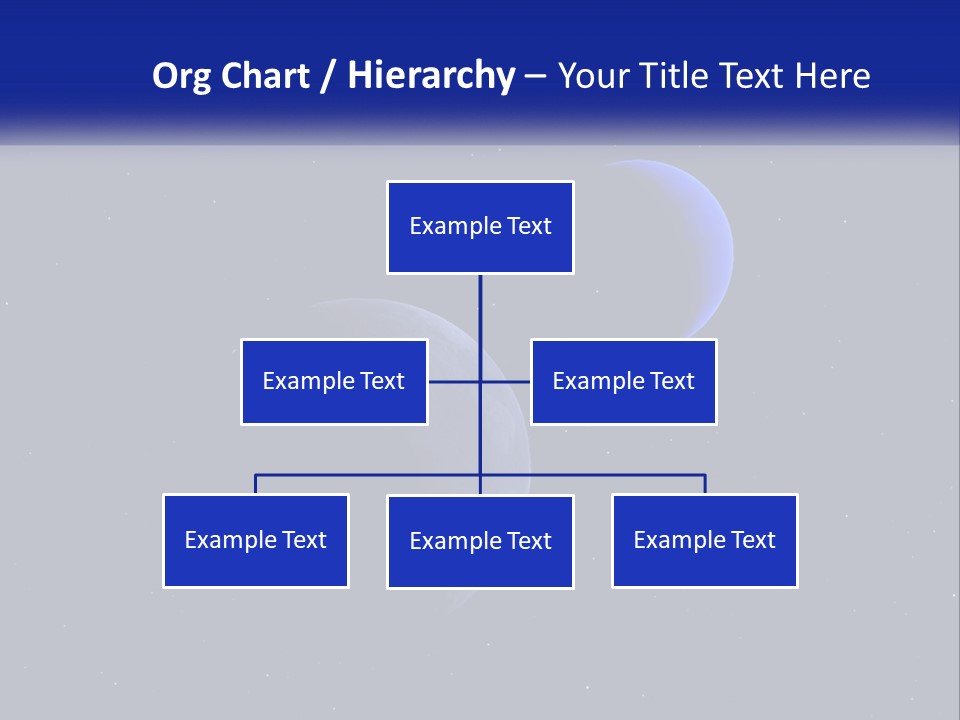 Two Planets In The Sky With Stars In The Background PowerPoint Template