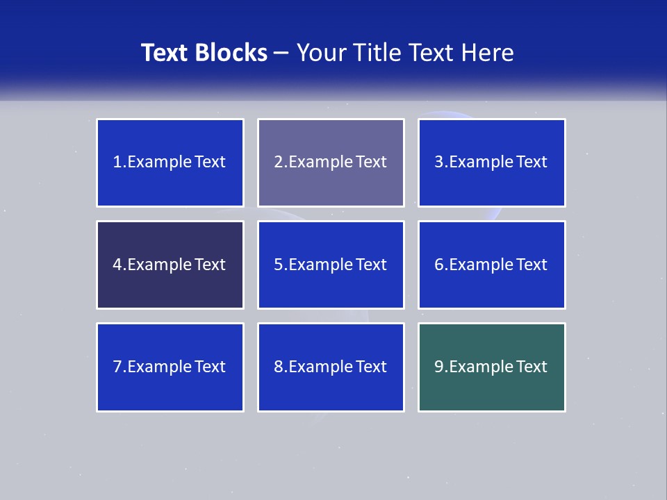 Two Planets In The Sky With Stars In The Background PowerPoint Template