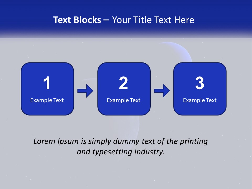 Two Planets In The Sky With Stars In The Background PowerPoint Template
