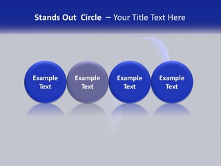 Two Planets In The Sky With Stars In The Background PowerPoint Template