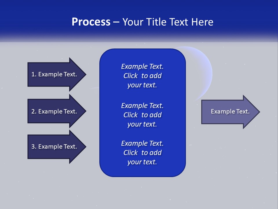 Two Planets In The Sky With Stars In The Background PowerPoint Template