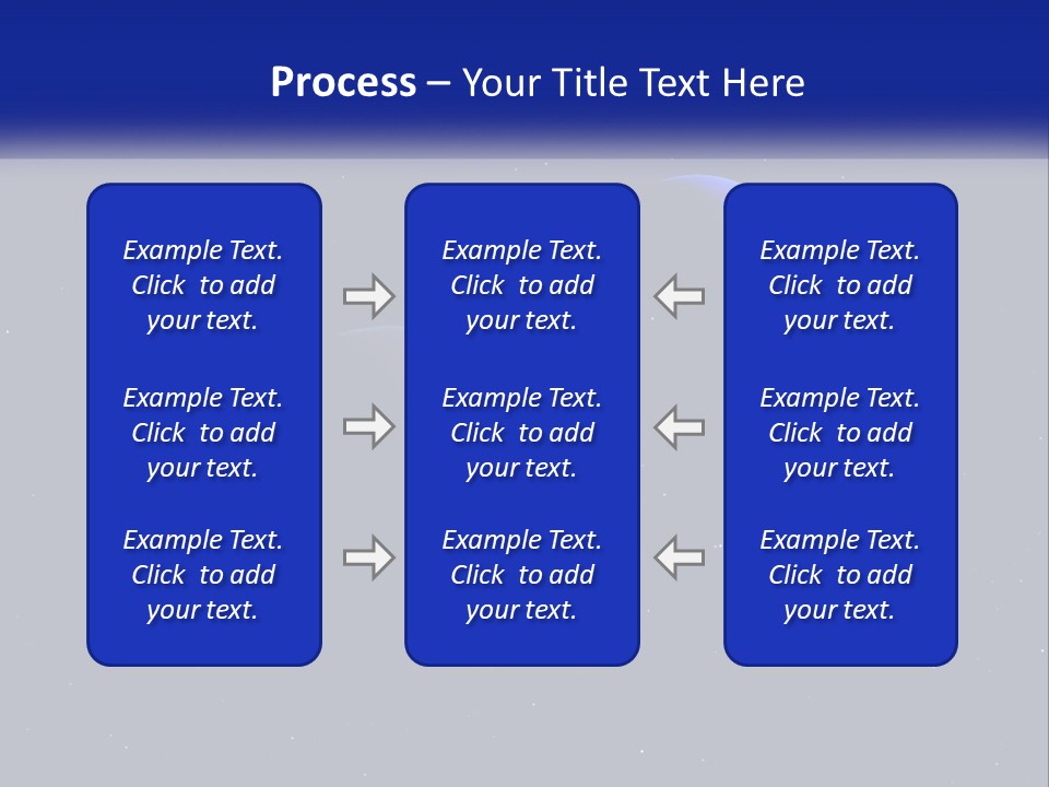 Two Planets In The Sky With Stars In The Background PowerPoint Template