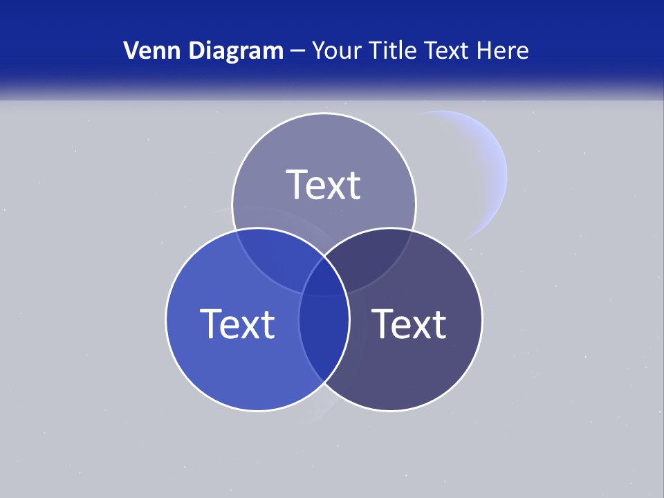 Two Planets In The Sky With Stars In The Background PowerPoint Template