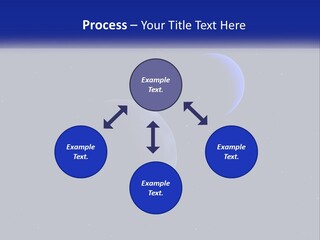 Two Planets In The Sky With Stars In The Background PowerPoint Template