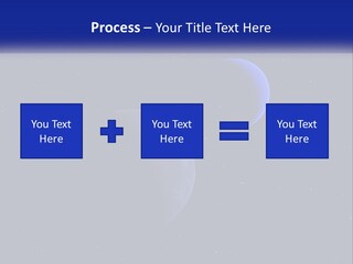 Two Planets In The Sky With Stars In The Background PowerPoint Template